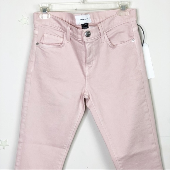 CURRENT Elliot, The Stiletto, primrose pink released hem jeans - Picture 6 of 11